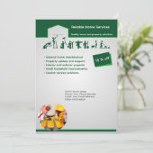 Professional Home Maintenance Flyer Template Einladung (Stehend Vorderseite)