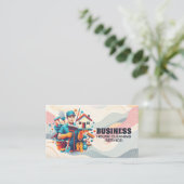 Professional House Cleaning Service Housekeeping Visitenkarte (Stehend Vorderseite)