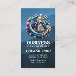 Professional House Cleaning Service Housekeeping Visitenkarte