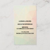 Professional House Cleaning Service Housekeeping Visitenkarte (Rückseite)