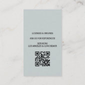 Professional House Cleaning Service Housekeeping Visitenkarte (Rückseite)