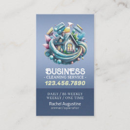 Professional House Cleaning Service Housekeeping Visitenkarte