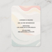 Professional House Cleaning Service Housekeeping Visitenkarte (Rückseite)