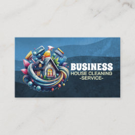 Professional House Cleaning Service Housekeeping Visitenkarte