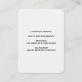 Professional House Cleaning Service Housekeeping Visitenkarte (Rückseite)