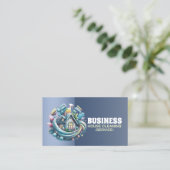 Professional House Cleaning Service Housekeeping Visitenkarte (Stehend Vorderseite)