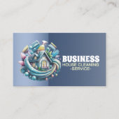 Professional House Cleaning Service Housekeeping Visitenkarte (Vorderseite)