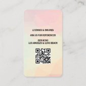 Professional House Cleaning Service Housekeeping Visitenkarte (Rückseite)