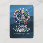 Professional House Cleaning Service Housekeeping Visitenkarte (Vorderseite)