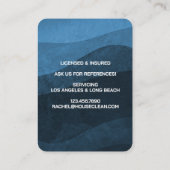 Professional House Cleaning Service Housekeeping Visitenkarte (Rückseite)