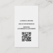 Professional House Cleaning Service Housekeeping Visitenkarte (Rückseite)