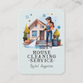 Professional House Cleaning Service Housekeeping Visitenkarte (Vorderseite)
