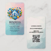 Professional House Cleaning Service Housekeeping Visitenkarte (Vorne/Hinten)