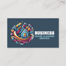 Professional House Cleaning Service Housekeeping Visitenkarte