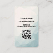 Professional House Cleaning Service Housekeeping Visitenkarte (Rückseite)