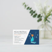 Professional House Cleaning Service Visitenkarte (Stehend Vorderseite)