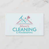 Professional House Cleaning Services Business Card Visitenkarte (Vorderseite)