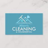 Professional House Cleaning Services Business Card Visitenkarte (Vorderseite)