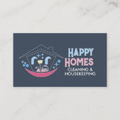 Professional House Cleaning Services Business Card Visitenkarte (Vorderseite)
