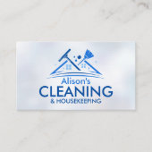Professional House Cleaning Services Business Card Visitenkarte (Vorderseite)