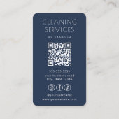 Professional House Cleaning Services Housekeeping Visitenkarte (Rückseite)