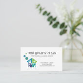 Professional House Cleaning Supply Cleaner Service Visitenkarte (Stehend Vorderseite)