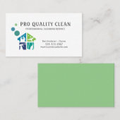 Professional House Cleaning Supply Cleaner Service Visitenkarte (Vorne/Hinten)