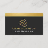 Professional HVAC Company QR Code Visitenkarte (Vorderseite)