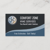 Professional HVAC Heating & Air Conditioning Visitenkarte (Vorderseite)