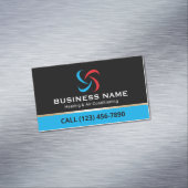 Professional HVAC Logo Heating & Air Conditioning Magnetische Visitenkarte (Beispiel)