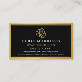 Professional HVAC Technician Gold Metallic Visitenkarte (Vorderseite)