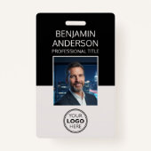 Professional ID Photo Logo Employee Off-White Ausweis (Vorderseite)