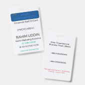 Professional Identification Workplace Badge | Corp Ausweis (Vorder- & Rückseite)