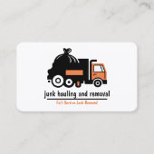 Professional Junk Hauling Trash Removal  Visitenkarte (Vorderseite)