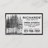 Professional Landscape Tree Service Visitenkarte (Vorderseite)