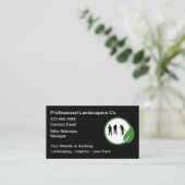 Professional Landscaper Business Cards Visitenkarte (Stehend Vorderseite)