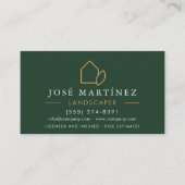 Professional Landscaper Lawn Service Visitenkarte (Vorderseite)
