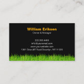 Professional Landscaping Grass Mowing Service Visitenkarte (Rückseite)