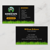 Professional Landscaping Grass Mowing Service Visitenkarte (Vorne/Hinten)
