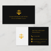 Professional Law & Justice Business Card  Visitenkarte (Vorne/Hinten)