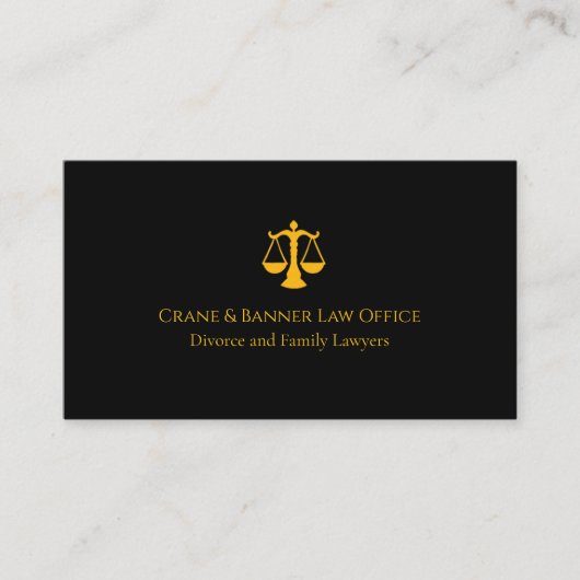 Professional Law & Justice Business Card  Visitenkarte (Vorderseite)