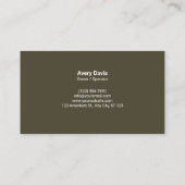 Professional Lawn Care Landscaping Garden Services Visitenkarte (Rückseite)