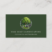 Professional Lawn Care Landscaping Service QR Code Visitenkarte (Vorderseite)