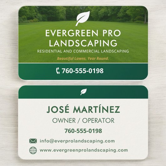 Professional Lawn Care Landscaping Visitenkarte