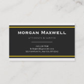 Professional Lawyer Business Card | Attorney  Visitenkarte (Rückseite)