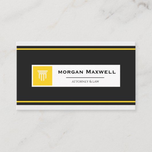 Professional Lawyer Business Card | Attorney  Visitenkarte (Vorderseite)