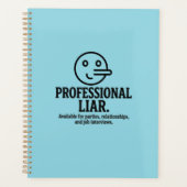Professional Liar For Parties, Relationships & Job Planer (Vorderseite)