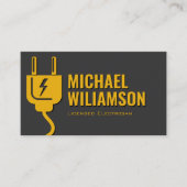 Professional Licensed Electrician Electrical Work Visitenkarte (Vorderseite)