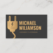 Professional Licensed Electrician Electrical Work Visitenkarte (Vorderseite)