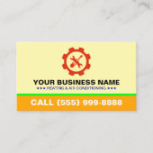 Professional LOGO Heating Air Conditioning | HVAC Visitenkarte (Vorderseite)
